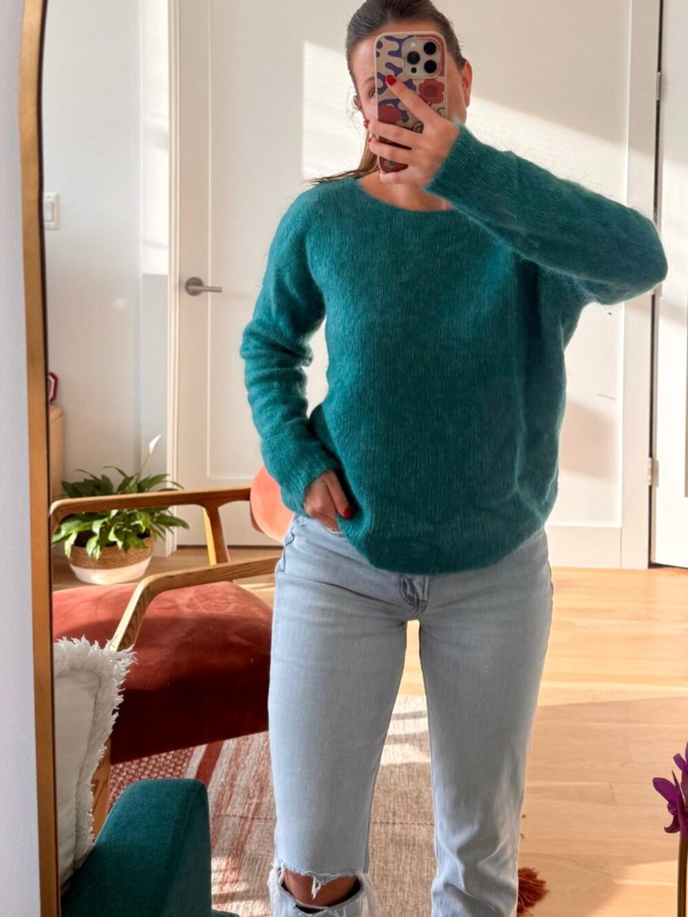 Sezane Astride Jumper - green - Picture 2 of 5